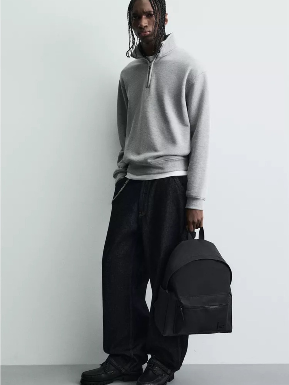 ZARA RUBBERIZED BACKPACK - Picture 3 of 7